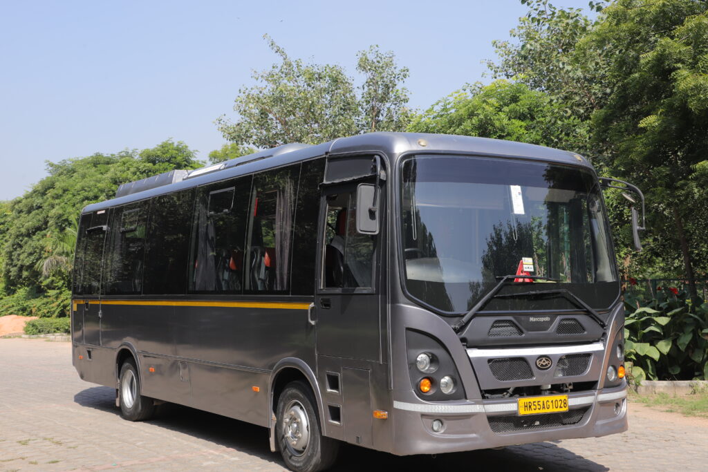 Marcopolo 18 seater luxury coach on rent in Delhi